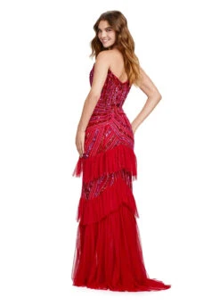Tabitha Gown -Naked Dresses Store ASHLEYlauren 11438 Red Tabitha Evening Gown. Back