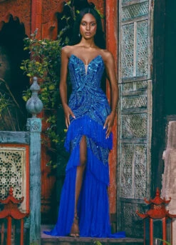 Tabitha Gown -Naked Dresses Store ASHLEYlauren 11438 Royal Tabitha Evening Gown. Editorial