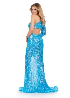 Blake Gown -Naked Dresses Store ASHLEYlauren 11442 Ocean Blake Evening Gown Back