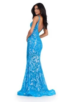Brianna Gown -Naked Dresses Store ASHLEYlauren 11444 Ocean Brianna Evening Gown. Back