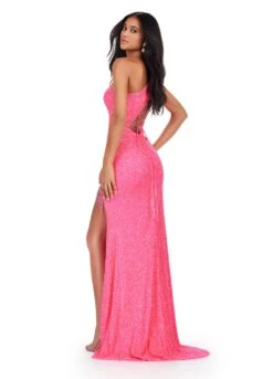 Lilibet Gown -Naked Dresses Store ASHLEYlauren 11449 Pink Lilibet Gown. Back