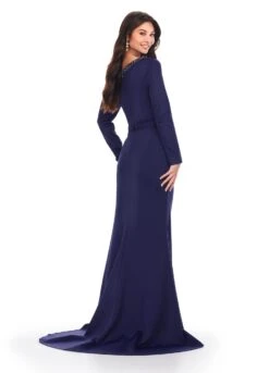 Laya Gown -Naked Dresses Store ASHLEYlauren 11450 Navy Laya Gown. Back