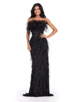 Farah Gown -Naked Dresses Store ASHLEYlauren 11453 Black Farah Evening Gown