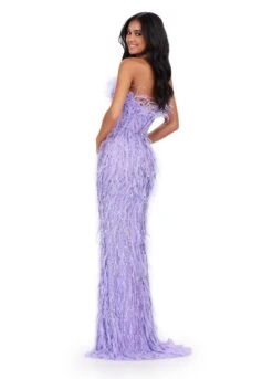 Farah Gown -Naked Dresses Store ASHLEYlauren 11453 Lilac Farah Evening Gown. Back