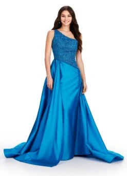 Veronica Gown -Naked Dresses Store ASHLEYlauren 11456 Peacock Veronica Evening Gown