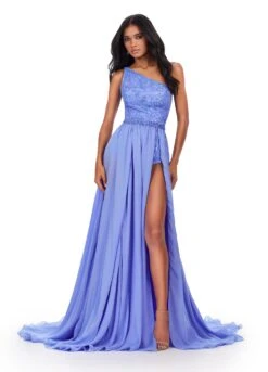 Halle Gown -Naked Dresses Store ASHLEYlauren 11460 Periwinkle Halle Evening Gown