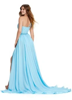 Halle Gown -Naked Dresses Store ASHLEYlauren 11460 Sky Halle Evening Gown. Back