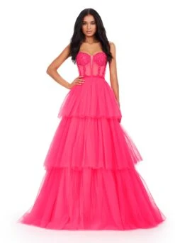 Isadora Gown 29 Isadora Gown -Naked Dresses Store ASHLEYlauren 11462 Hot Pink Isadora Evening Gown