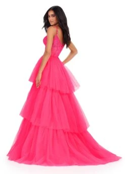 Isadora Gown 30 Isadora Gown -Naked Dresses Store ASHLEYlauren 11462 Hot Pink Isadora Evening Gown. Back