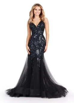 Sophia Gown -Naked Dresses Store ASHLEYlauren 11472 Black Sophia Evening Gown