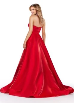 Amore Gown -Naked Dresses Store ASHLEYlauren 11473 Red Amore Evening Gown. Back
