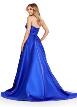 Amore Gown -Naked Dresses Store ASHLEYlauren 11473 Royal Amore Evening Gown. Back