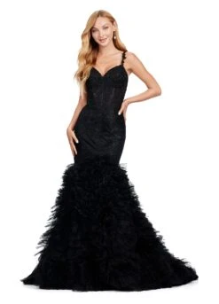 Amalia Gown -Naked Dresses Store ASHLEYlauren 11475 Black Amalia Evening Gown