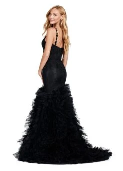 Amalia Gown -Naked Dresses Store ASHLEYlauren 11475 Black Amalia Evening Gown. Back
