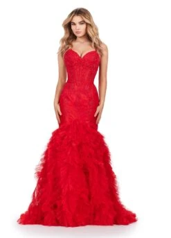 Amalia Gown -Naked Dresses Store ASHLEYlauren 11475 Red Amalia Evening Gown