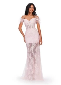 Gigi Gown 10 Gigi Gown -Naked Dresses Store ASHLEYlauren 11481 Pink Gigi Evening Gown
