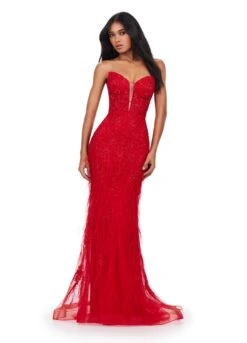 Cipriani Gown -Naked Dresses Store ASHLEYlauren 11483 Red Cipriani Evening Gown
