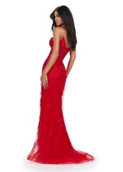 Cipriani Gown -Naked Dresses Store ASHLEYlauren 11483 Red Cipriani Evening Gown. Back
