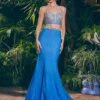 Ada Two Piece Gown -Naked Dresses Store ASHLEYlauren 11511 Blue Ada Two Piece Gown