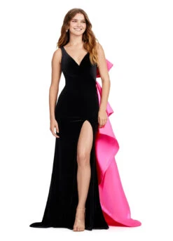 Selene Gown 12 Selene Gown -Naked Dresses Store ASHLEYlauren 11527 Selene Black Pink Evening Gown