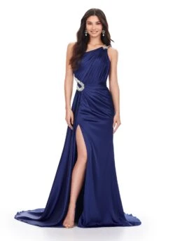 Coco Gown -Naked Dresses Store ASHLEYlauren 11537 Navy Coco Evening Gown