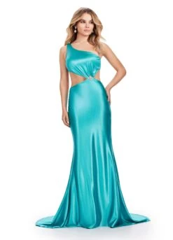 Tahira Gown -Naked Dresses Store ASHLEYlauren 11577 Jade Tahira Evening Gown