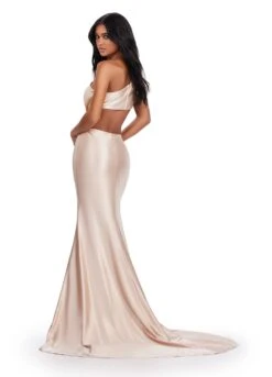 Tahira Gown -Naked Dresses Store ASHLEYlauren 11577 Nude Tahira Evening Gown. Back