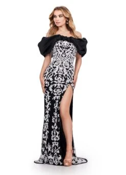 Ginevra Gown -Naked Dresses Store ASHLEYlauren 11581 Black Ginevra Evening Gown