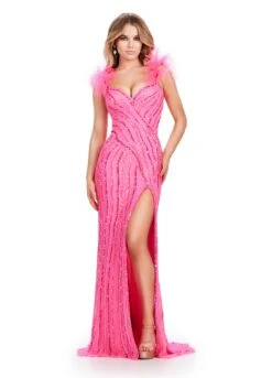 Risha Gown 10 Risha Gown -Naked Dresses Store ASHLEYlauren 11586 Pink Risha Evening Gown