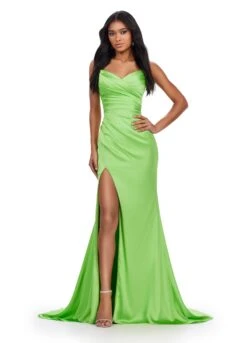 Lottie Gown -Naked Dresses Store ASHLEYlauren 11605 Lime Lottie Gown