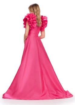Aurelia Gown 9 Aurelia Gown -Naked Dresses Store ASHLEYlauren 11610 Hot Pink Aurelia Evening Gown. Back