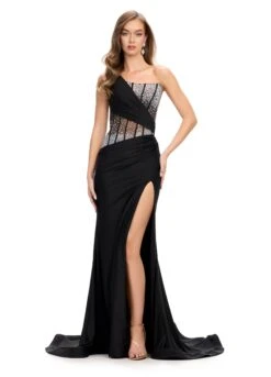Adara Gown -Naked Dresses Store ASHLEYlauren 11617 Black Adara Evening Gown