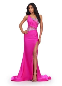 Adara Gown -Naked Dresses Store ASHLEYlauren 11617 Magenta Adara Evening Gown