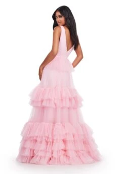 Romola Gown 9 Romola Gown -Naked Dresses Store ASHLEYlauren 11620 Ice Pink Romola Evening Gown. Back