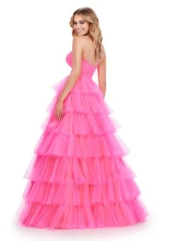 Jada Gown -Naked Dresses Store ASHLEYlauren 11621 Pink Jada Evening Gown. Back