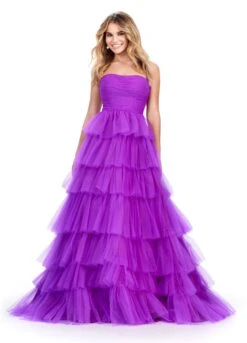 Jada Gown -Naked Dresses Store ASHLEYlauren 11621 Purple Jada Evening Gown