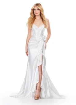 Beau Gown -Naked Dresses Store ASHLEYlauren 11638 White Beau Evening Gown