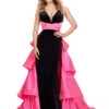 Gaia Gown -Naked Dresses Store ASHLEYlauren 11643 Black Hot Pink Gaia Evening Gown