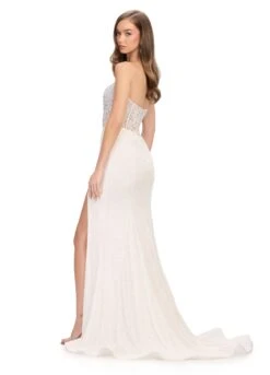 Envy Gown -Naked Dresses Store ASHLEYlauren 11659 Ivory Envy Evening Gown.Back