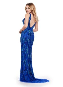 Viola Gown 14 Viola Gown -Naked Dresses Store ASHLEYlauren 11669 Royal Viola Evening Gown. Back