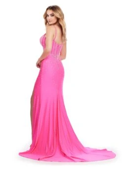 Kamari Gown -Naked Dresses Store ASHLEYlauren 11688 Pink Kamari Gown Back