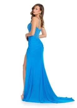 Natalia Gown -Naked Dresses Store ASHLEYlauren 11691 Peacock Natalia Gown. Back