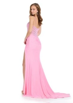 Natalia Gown -Naked Dresses Store ASHLEYlauren 11691 Pink Natalia Gown. Back