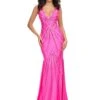 Roma Gown -Naked Dresses Store ASHLEYlauren 11693 Fuchsia Roma Evening Gown