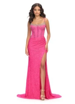 Alba Gown -Naked Dresses Store ASHLEYlauren 11711 Hot Pink Alba Gown