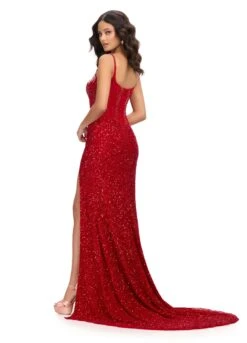 Alba Gown -Naked Dresses Store ASHLEYlauren 11711 Red Alba Gown. Back