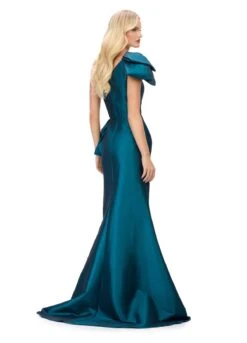 Milan Gown 17 Milan Gown -Naked Dresses Store ASHLEYlauren 11722 Dark Teal Milan Evening Gown. Back