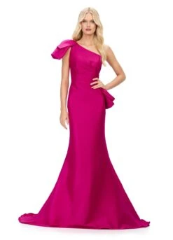 Milan Gown 12 Milan Gown -Naked Dresses Store ASHLEYlauren 11722 Fuchsia Milan Evening Gown