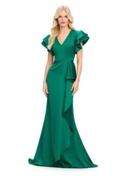 Alana Gown -Naked Dresses Store ASHLEYlauren 11737 Emerald Alana Evening Gown
