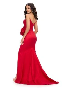 Harlow Gown -Naked Dresses Store ASHLEYlauren 11752 Red Harlow Evening Gown. Back